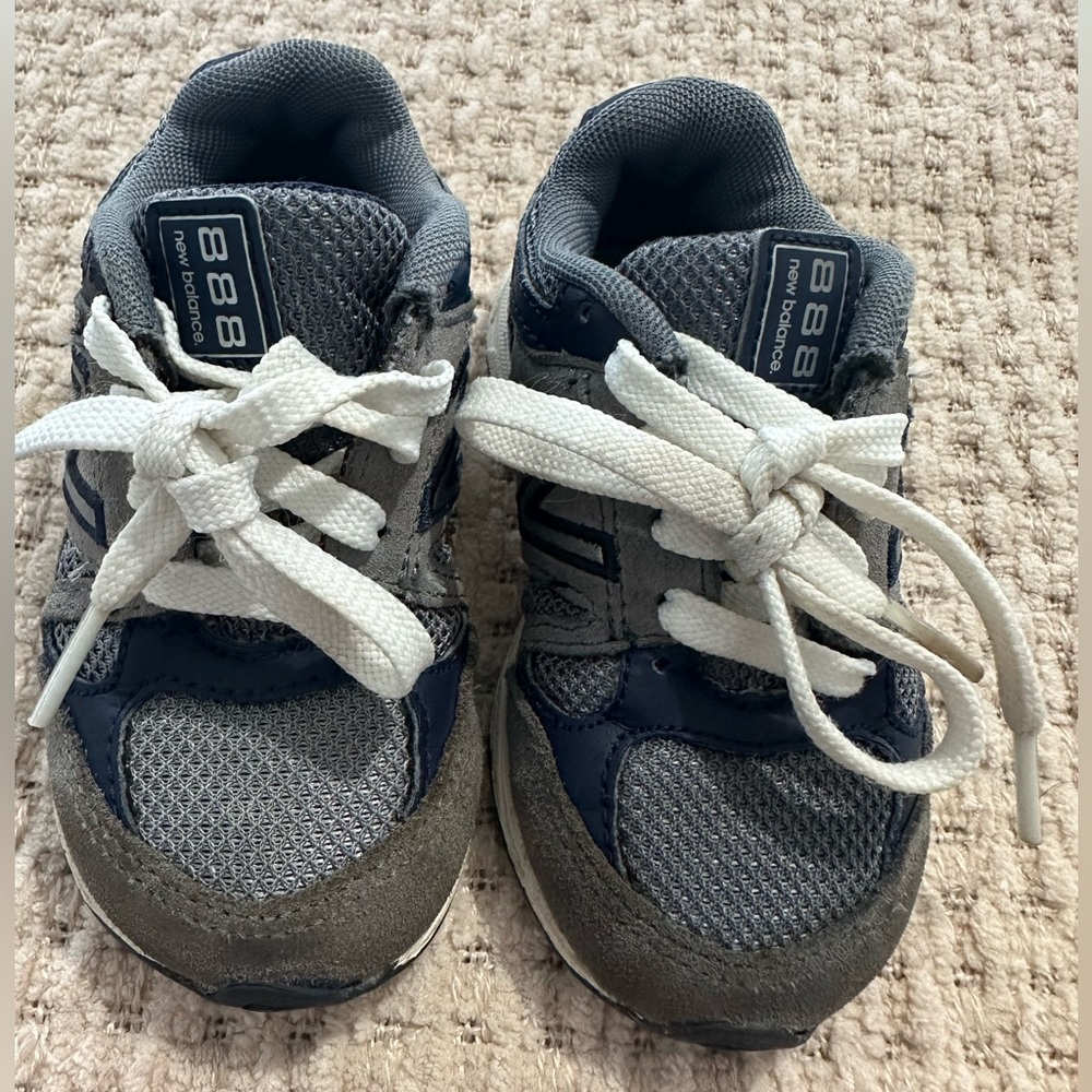 New Balance Kids' Sneakers in Gray and Navy